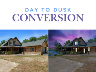 day to dusk photo editing for real estate listings