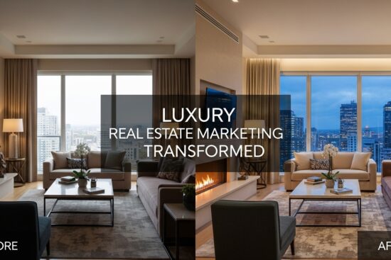 high-end image and video editing for luxury real estate