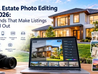 real estate photo editing