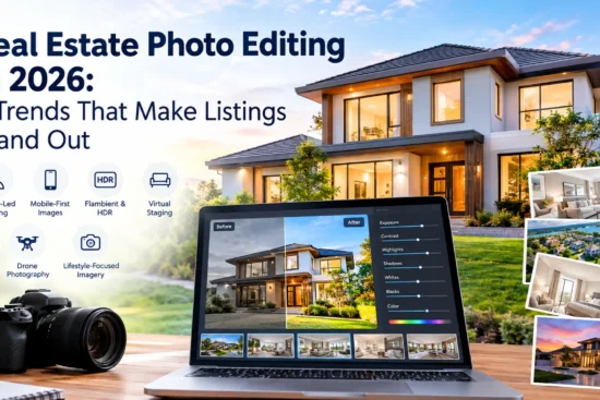 real estate photo editing